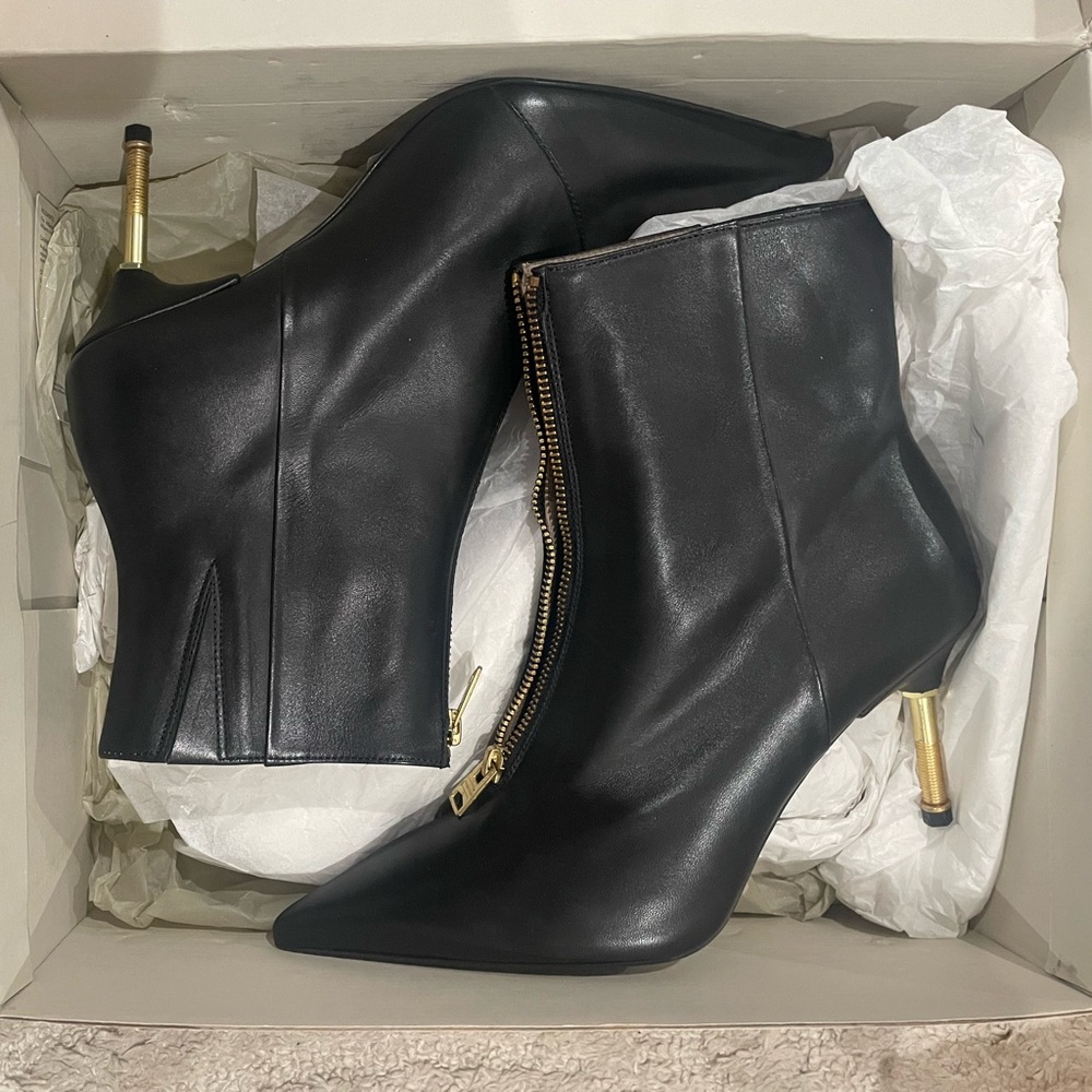 All Saints Dark Gray Ankle Booties